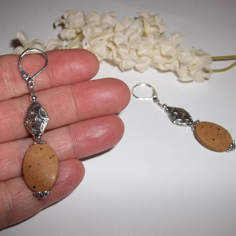 Brown Boho Beaded Earring Set Handmade NWT 5208 - Picture 6 of 8